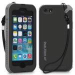 PUREGEAR BLACK/GRAY DUALTEK-XT EXTREME TERRAIN CASE with BUILT-IN SCREEN PROTECTOR + LANYARD FOR APPLE iPHONE 5/5s/SE 2016
