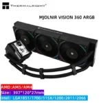 شاشة LCD مبردة بالماء ، IPS ، الجيل الثاني ، LGA1851 ، AM5 ، حوض حراري ، thermaljolnir VISION