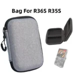 ل R36S/R35S/EVA لعبة حقيبة التخزين إيفا الصلب حقيبة سفر الغبار والخدش الوقاية لعبة وحدة التحكم واقية سستة حقيبة حمل