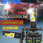 JUZIXING Auto LED Headlights for 3300W Powerful Lamp Projector  6000K Canbus No Errors Car Light Super H1 H9 9005 HB3 9006 HB4