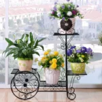 Flower Stand Iron Multi-layer Living Room Assembly Flower Stand Balcony Indoor Iron Flower Stand