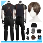 ليون كوس كينيدي تأثيري حلي المقيم 4 طبعة جديدة أعلى السراويل حزام هالوين كرنفال حفلة تنكر البدلة