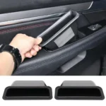 2pcs Inner Side Door Handle Pocket Armrest Phone Storage Box Cover For Ford Mustang 2015-2021  Interior Accessories Organizer