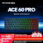 MCHOSE ACE60 Pro لوحة المفاتيح الميكانيكية المغناطيسي التبديل الساخن مبادلة RGB E-sports FPS لوحة مفاتيح الألعاب المخصصة ألعاب الكمبيوتر تأخير الغضب