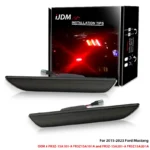 iJDM For 2015-2023 Ford Mustang Red/White Rear Side Fender Marker Light Parking Light/Driving Lights,OEM Sidemarker Lamps 12V