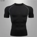 Men's Running Fitness Sports Tights Cycling Sports Quick Dry Men's Tights Athletic Exercise T-shirt Jogging Compression Men's