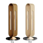 Gaming Headset Hanger Stand Headsets Art Storage Rack Bamboo Wood Aluminum Earphone Display Rack Hanger Holder Bracket