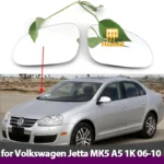الجانب الأيمن الأيسر الجناح مرآة الزجاج ساخنة سائق الركاب الجانب ل Volkswagen VW Jetta MK5 A5 1K 2006-2010 استبدال