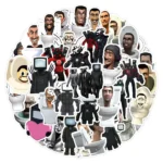 10/30/50/100PCS Skibidi Toilet Stickers Funny Game Sticker Speakerman Bosses DIY Laptop Guitar Car Bike Skateboard Decals Toy