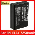EN-EL14 2250MAH بطارية الكاميرا EN-EL14A لنيكون D3100 D3200 D3300 D3400 D3500 D5600 D5100 D5200 P7000 P7800 ENEL14 البطارية