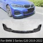 For BMW 3 Series G20 G21 320i 325i 2019-2022 Car Front Bumper Splitter Chin Lip Spoiler Diffuser Guard Body Kit Tuning Protector