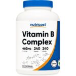 Nutricost Vitamin B Complex 462mg, 240 Capsules - with Vitamin C - Energy Complex