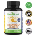 Forest Leaf Vitamin D3 (Cholecalciferol) 50,000 IU - Joints Bones Immune System