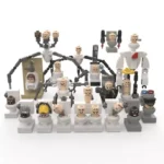 Moc Skibidi Toilet Figures Model Blocks Titan Cameraman Speakerman Construction