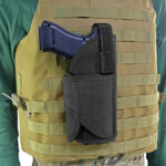 Tactical Adjustable Molle Waist Pistol Holster Right Hand Gun Holster Belt Pouch
