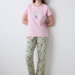 Flower Market Pantolon Çok Renkli Pijama Takımı