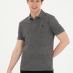 Erkek Antrasit Melanj Basic Tişört 50279573-VR081