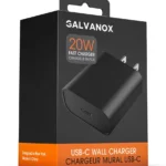 Galvanox USB C Charger (20W) Fast Charging Wall Plug Power Adapter Block Compatible with iPhone 12/13/14/15 Pro Max/Pixel/Note/Samsung Galaxy - Black