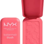 NYX PROFESSIONAL MAKEUP Buttermelt Powder Blush, Fade and Transfer-Resistant Blush, Up to 12HR Make Up Wear, Vegan Formula - U Know Butta