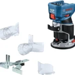 BOSCH GKF18V-25N 18V Brushless Colt™ Palm Router | Cordless Power and Precision for Woodworking Projects - Includes Dust Extraction System and Variable Speed Control (Bare Tool)