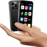 XS16 3.0 inch Mini Smartphone 4G LTE Android 10 Quad Core 2000mAh Type-C Dual SIM Small Mobile Phone (Black, 3GB RAM 64GB ROM)