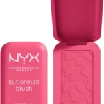 NYX PROFESSIONAL MAKEUP Buttermelt Powder Blush, Fade and Transfer-Resistant Blush, Up to 12HR Make Up Wear, Vegan Formula - Getting Butta