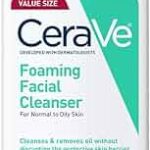 CeraVe Foaming Facial Cleanser, Daily Face Wash for Oily Skin, Hyaluronic Acid + Ceramides + Niacinamide, Fragrance Free & Paraben Free, Non-Drying Oil Control Face Wash, 19 Fluid Ounce