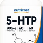 Nutricost 5-HTP 200mg, 60 Vegetarian Capsules (5-Hydroxytryptophan) - Non-GMO & Gluten Free
