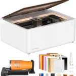 xTool M1 10W Laser Engraver with RA2, Class I Laser Engraver, 3-in-1 Laser Engraving Cutting, Blade Cutting, Supports Processing Glass, Cylindrical Objects