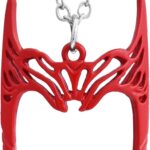 Sphers Wanda Maximoff Necklace Scarlet Witch logo Necklace Tiara Crown Pendant Women Gift Superhero Cosplay Costume Jewelry Silver