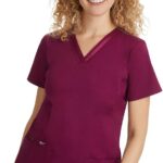 Healing Hands Scrubs Top for Women with 3 Pockets and Easy Care, 2-Way Stretch Fabric 2278