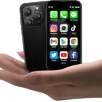 Mini Phone World's Smallest 3.0" HD Touch Screen Mini Smartphone Unlocked Android Compact Mobile Phone for Kids & Students Cell Phone wih Quad-Core Dual SIM Face ID 2GB+16GB Black