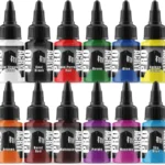 Monument Hobbies Pro Acryl Base Set Acrylic Model Paints for Plastic Models - Miniature Painting, no-clog cap, comes loaded with glass agitator