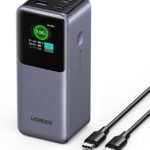 UGREEN Nexode Power Bank 20000mAh 130W Portable Charger 72Wh PD Fast Charging 3-Port USB C Battery Pack with TFT Smart Display for MacBook/iPad/iPhone 16/Samsung S24 and More