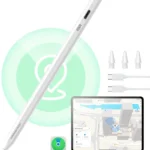 ESR Geo Digital Pencil Findmy Compatible with Apple iPad 2018-2025,with Easy Shortcuts for Apple iPad A16/10/9/8 & iPad Air 13(M2)/11 & Pro 12.9/13/11 & Mini 7/6/5,White(No Wireless Charging)