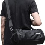 Small Sports Gym Bag Workout Lightweight Duffel Bags for Men and Women Black X-Small