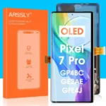 OLED for Google Pixel 7 Pro Screen Replacement - for Google Pixel 7 Pro LCD Display GP4BC GE2AE Digitizer Touch Screen Assembly with Tool (Black with Frame,Support Fingerprint)
