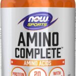 NOW Sports Nutrition, Amino Complete™, Protein Blend With 21 Aminos and B-6, 120 Veg Capsules