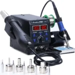 Preciva 8786D I 2 in 1 Hot Air Soldering Station and Soldering Iron Station with ℉/℃, Cold/Hot Air, Digital Temperature Correction and Standby Function (EUR)