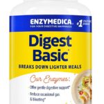Enzymedica Digest Basic, Digestive Enzymes for Sensitive Stomachs, Offers Fast-Acting Gas & Bloating Relief, 90 Count