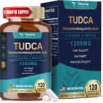 TUDCA Supplement 1200mg (Tauroursodeoxycholic Acid), 120 Capsules, Ultra Strength TUDCA Bile Salts Liver Supplements, Pure Tudca for Liver and Gallbladder Repair, Gut Health
