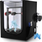 3D Printer Enclosure, Printer Cover with 72mm Exhaust Fan Port, Fireproof, Dustproof, Noise Reduction, for Ender 5 Pro/CR-10/Anycubic Mega Pro, Maintains Constant Temperature, 29.53"x27.55"x35.43"