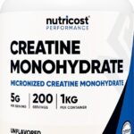 Nutricost Creatine Monohydrate Micronized Powder (1 KG) - Pure Creatine Monohydrate