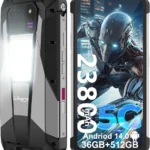 Unihertz Tank 3 Pro Rugged Smartphone 5G, Android 14 Mobile Phones with Projector, 36GB RAM+512GB ROM, 6.79" Waterproof Unlocked Cell Phone 23800mAh, 2TB Expand/OTG(Support T-Mobile&Verizon Only)