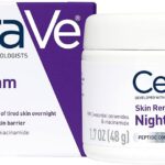 CeraVe Skin Renewing Night Cream, Niacinamide, Peptide Complex, and Hyaluronic Acid Moisturizer for Face, 1.7 Ounce, Packaging may Vary