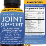 Glucosamine Chondroitin MSM Joint Support Supplement, 90 Capsules - with Turmeric, Black Pepper, Boswellia and Hyaluronic Acid - Joint Health Supplement for Mobility, Flexibility and Comfort