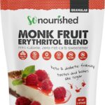Monk Fruit Sweetener with Erythritol Granular - 1:1 Sugar Substitute, Keto - 0 Calorie, 0 Net Carb, Non-GMO 5 Pounds