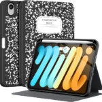Supveco Case for iPad Mini 7 (A17 Pro) 2024/iPad Mini 6 2021 8.3 Inch with Pencil Holder-[Auto Wake/Sleep],Slim Protective Case with Soft TPU Back Cover for iPad Mini 7th/6th Generation(Book)