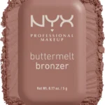 NYX PROFESSIONAL MAKEUP Matte Buttermelt Bronzer, Longwear Face Makeup with Up to 12 Hours of Wear, Vegan Formula - All Butta'D Up (Light Medium Neutral)