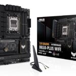 ASUS TUF GAMING B650-PLUS WIFI AMD B650 AM5 Ryzen™ Desktop 9000 8000 and 7000 ATX motherboard, 14 power stages, PCIe® 5.0 M.2 , DDR5 memory, WiFi 6 and 2.5 Gb Ethernet, USB4® support Aura Sync